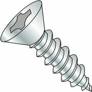 KANEBRIDGE Self-Drilling Screw, #6 x 1-1/2 in, Zinc Bake Flat Head Phillips Drive 0624ABPF